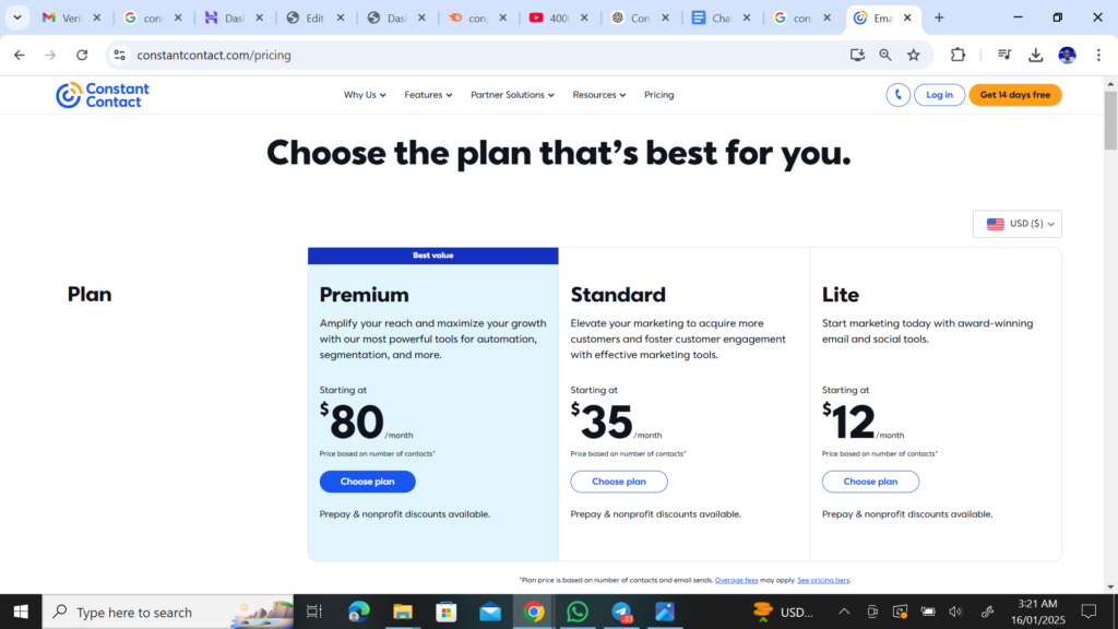 Introduction to Constant Contact Pricing Plan
